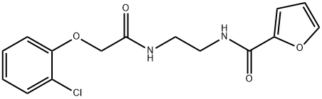 N-(2-{[2-(2-chlorophenoxy)acetyl]amino}ethyl)-2-furamide Structure