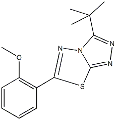 878701-40-7 2-(3-tert-butyl[1,2,4]triazolo[3,4-b][1,3,4]thiadiazol-6-yl)phenyl methyl ether