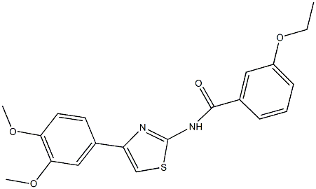 N-[4-(3,4-dimethoxyphenyl)-1,3-thiazol-2-yl]-3-ethoxybenzamide Structure