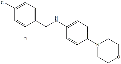 N-(2,4-dichlorobenzyl)-N-[4-(4-morpholinyl)phenyl]amine Struktur