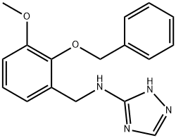 N-[2-(benzyloxy)-3-methoxybenzyl]-N-(4H-1,2,4-triazol-3-yl)amine Structure