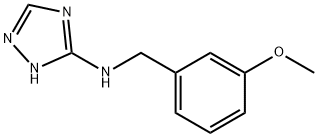 N-(3-methoxybenzyl)-N-(1H-1,2,4-triazol-3-yl)amine,878713-97-4,结构式