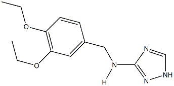 N-(3,4-diethoxybenzyl)-N-(1H-1,2,4-triazol-3-yl)amine Structure