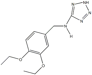 N-(3,4-diethoxybenzyl)-N-(2H-tetraazol-5-yl)amine,878714-05-7,结构式