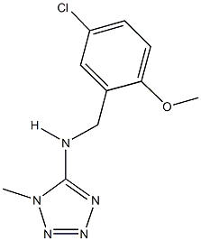 N-(5-chloro-2-methoxybenzyl)-N-(1-methyl-1H-tetraazol-5-yl)amine,878714-31-9,结构式