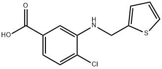 4-chloro-3-[(2-thienylmethyl)amino]benzoic acid|