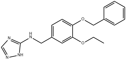 N-[4-(benzyloxy)-3-ethoxybenzyl]-N-(1H-1,2,4-triazol-3-yl)amine Structure