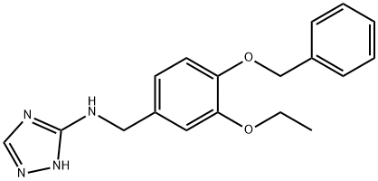 N-[4-(benzyloxy)-3-ethoxybenzyl]-N-(1H-1,2,4-triazol-3-yl)amine,878714-54-6,结构式