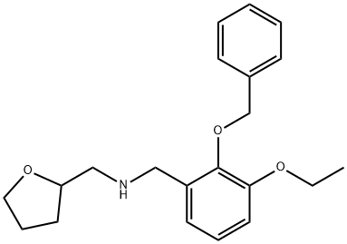N-[2-(benzyloxy)-3-ethoxybenzyl]-N-(tetrahydro-2-furanylmethyl)amine Struktur