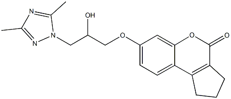 7-[3-(3,5-dimethyl-1H-1,2,4-triazol-1-yl)-2-hydroxypropoxy]-2,3-dihydrocyclopenta[c]chromen-4(1H)-one|