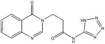 3-(4-oxo-3(4H)-quinazolinyl)-N-(1H-tetraazol-5-yl)propanamide,878726-37-5,结构式