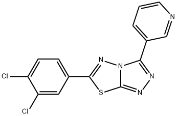 6-(3,4-dichlorophenyl)-3-(3-pyridinyl)[1,2,4]triazolo[3,4-b][1,3,4]thiadiazole Struktur