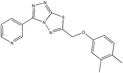 3,4-dimethylphenyl [3-(3-pyridinyl)[1,2,4]triazolo[3,4-b][1,3,4]thiadiazol-6-yl]methyl ether Structure