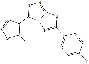 6-(4-fluorophenyl)-3-(2-methyl-3-furyl)[1,2,4]triazolo[3,4-b][1,3,4]thiadiazole|