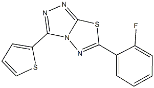 6-(2-fluorophenyl)-3-(2-thienyl)[1,2,4]triazolo[3,4-b][1,3,4]thiadiazole|