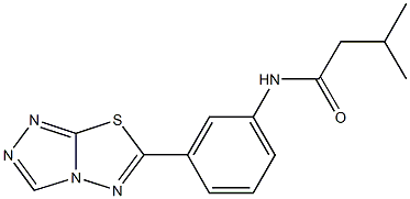 3-methyl-N-(3-[1,2,4]triazolo[3,4-b][1,3,4]thiadiazol-6-ylphenyl)butanamide Structure