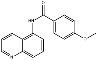 4-methoxy-N-(5-quinolinyl)benzamide 化学構造式