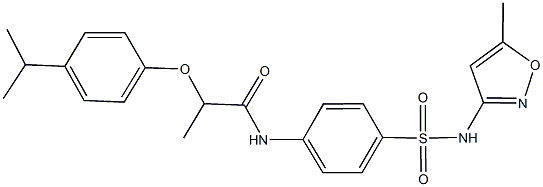 2-(4-isopropylphenoxy)-N-(4-{[(5-methyl-3-isoxazolyl)amino]sulfonyl}phenyl)propanamide|