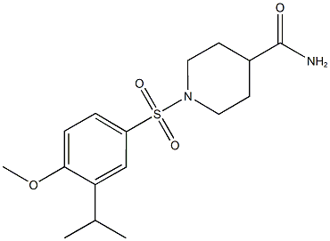 879047-97-9 1-[(3-isopropyl-4-methoxyphenyl)sulfonyl]-4-piperidinecarboxamide