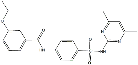 N-(4-{[(4,6-dimethyl-2-pyrimidinyl)amino]sulfonyl}phenyl)-3-ethoxybenzamide|