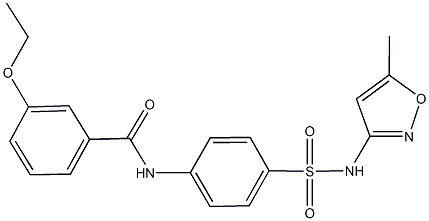 3-ethoxy-N-(4-{[(5-methyl-3-isoxazolyl)amino]sulfonyl}phenyl)benzamide Struktur