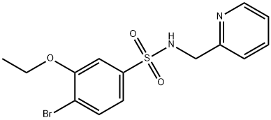 4-bromo-3-ethoxy-N-(2-pyridinylmethyl)benzenesulfonamide,879052-54-7,结构式