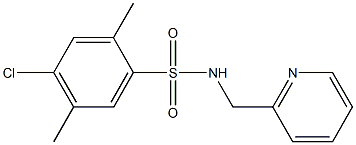 4-chloro-2,5-dimethyl-N-(2-pyridinylmethyl)benzenesulfonamide Structure