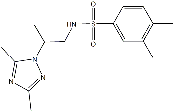 N-[2-(3,5-dimethyl-1H-1,2,4-triazol-1-yl)propyl]-3,4-dimethylbenzenesulfonamide Structure