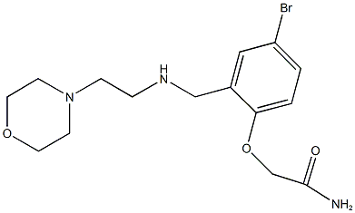 2-[4-bromo-2-({[2-(4-morpholinyl)ethyl]amino}methyl)phenoxy]acetamide Structure