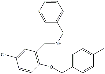 N-{5-chloro-2-[(4-methylbenzyl)oxy]benzyl}-N-(3-pyridinylmethyl)amine Structure