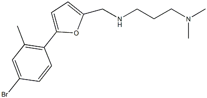 N-{[5-(4-bromo-2-methylphenyl)-2-furyl]methyl}-N-[3-(dimethylamino)propyl]amine,879069-85-9,结构式