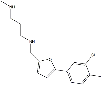 N-{[5-(3-chloro-4-methylphenyl)-2-furyl]methyl}-N-[3-(methylamino)propyl]amine Structure