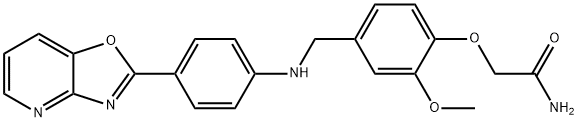 2-{2-methoxy-4-[(4-[1,3]oxazolo[4,5-b]pyridin-2-ylanilino)methyl]phenoxy}acetamide,879070-62-9,结构式