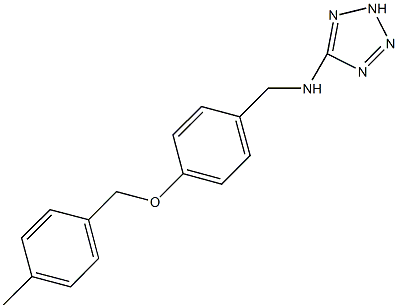 N-{4-[(4-methylbenzyl)oxy]benzyl}-N-(2H-tetraazol-5-yl)amine Structure