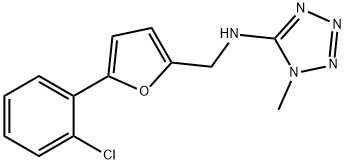 N-{[5-(2-chlorophenyl)-2-furyl]methyl}-N-(1-methyl-1H-tetraazol-5-yl)amine Struktur