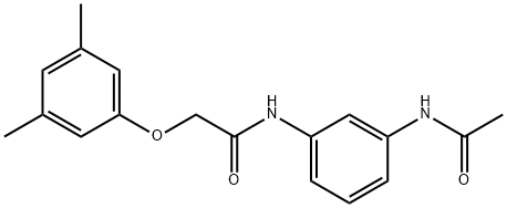 N-[3-(acetylamino)phenyl]-2-(3,5-dimethylphenoxy)acetamide Structure