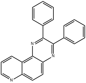 2,3-diphenylpyrido[3,2-f]quinoxaline 化学構造式