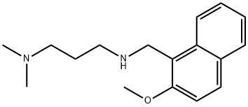 N-[3-(dimethylamino)propyl]-N-[(2-methoxy-1-naphthyl)methyl]amine Struktur