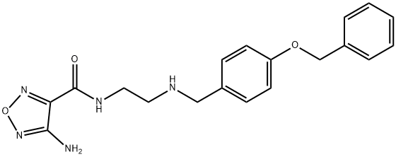 4-amino-N-(2-{[4-(benzyloxy)benzyl]amino}ethyl)-1,2,5-oxadiazole-3-carboxamide Structure