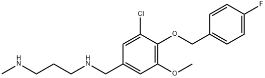 N-{3-chloro-4-[(4-fluorobenzyl)oxy]-5-methoxybenzyl}-N-[3-(methylamino)propyl]amine|