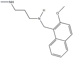 N-[(2-methoxy-1-naphthyl)methyl]-N-[3-(methylamino)propyl]amine,880070-36-0,结构式