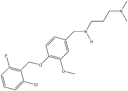 N-{4-[(2-chloro-6-fluorobenzyl)oxy]-3-methoxybenzyl}-N-[3-(dimethylamino)propyl]amine|