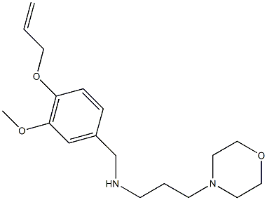 N-[4-(allyloxy)-3-methoxybenzyl]-N-[3-(4-morpholinyl)propyl]amine Structure