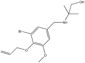 2-{[4-(allyloxy)-3-bromo-5-methoxybenzyl]amino}-2-methyl-1-propanol Structure