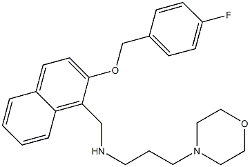 N-({2-[(4-fluorobenzyl)oxy]-1-naphthyl}methyl)-N-[3-(4-morpholinyl)propyl]amine Struktur