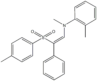 N-methyl-N-(2-methylphenyl)-N-{2-[(4-methylphenyl)sulfonyl]-2-phenylvinyl}amine 结构式