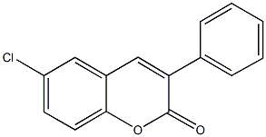 6-chloro-3-phenyl-2H-chromen-2-one 结构式