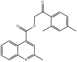 2-(2,4-dimethylphenyl)-2-oxoethyl 2-methyl-4-quinolinecarboxylate|