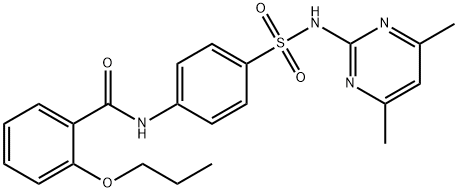 N-(4-{[(4,6-dimethyl-2-pyrimidinyl)amino]sulfonyl}phenyl)-2-propoxybenzamide Structure