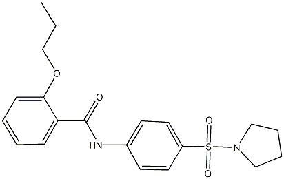 2-propoxy-N-[4-(1-pyrrolidinylsulfonyl)phenyl]benzamide|